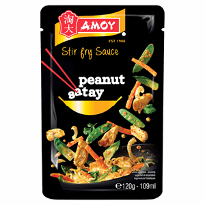 Amoy Peanut Satay Stir Fry Sauce 120g Image
