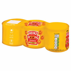 Heinz Spaghetti Hoops Multipack 3 x 205g Image