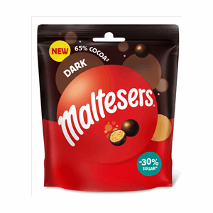 Maltesers Dark Chocolate Pouch Bag 88g Image
