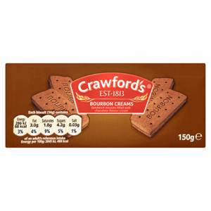 Crawford's Bourbon Creams Biscuits 150g Image