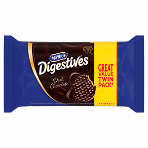 McVities Dark Choc Digestives Twin 2x266g Image