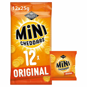 Jacobs Mini Cheddars Original 12 X 25g Image