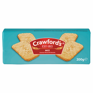 Crawford's Nice Coconut Flavoured Biscuits 200g Image