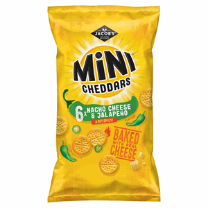 Jacobs Mini Cheddars Cheese & Jalapeno 6x25g Image