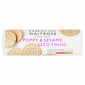 Essential Waitrose Poppy & Sesame Seed Thins 150g Image
