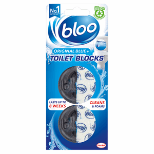 Bloo Original Blue + Toilet Blocks 2 x 48g Image