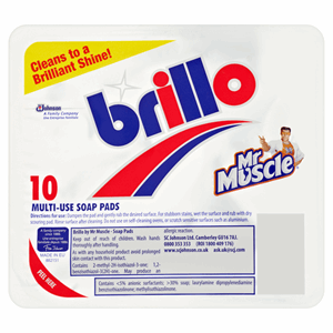Mr Muscle Brillo 10 Multi-Use Soap Pads Image