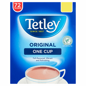Tetley Original One Cup 72 Tea Bags 144g Image
