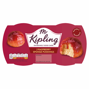 Mr Kipling Raspberry Sponge Puddings 2 x 95g Image