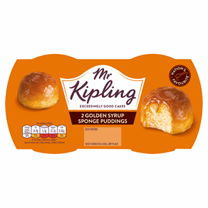 Mr Kipling Golden Syrup Sponge Puddings 2 x 95g Image