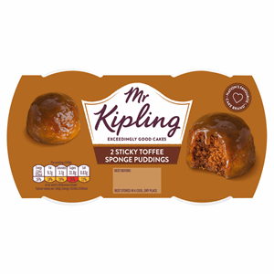 Mr Kipling Sticky Toffee Sponge Puddings 2 x 95g Image