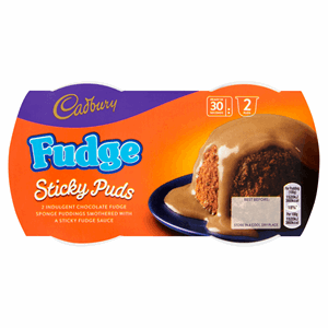 Cadbury Fudge Sticky Puds 2 x 95g Image