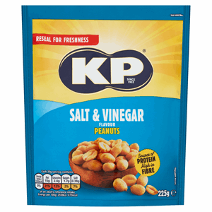 KP Salt & Vinegar Peanuts 225g Image