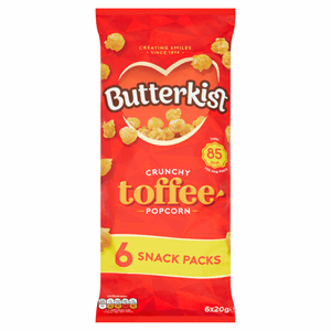 Butterkist Toffee Popcorn 6x20g Image