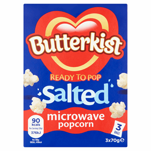 Butterkist Salted Microwave Popcorn 3 x 70g Image