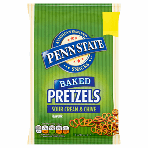 Penn State Sour Cream & Chive Pretzels 120g Image