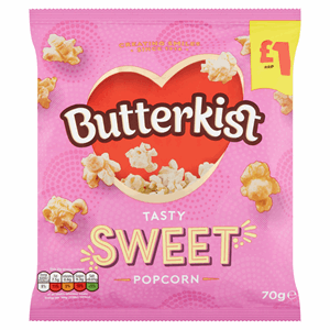 Butterkist Cinema Sweet Popcorn £1 70g Image