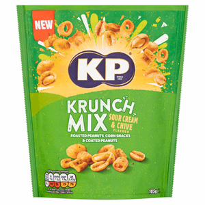 KP Krunch Mix Sour Cream & Chive Peanut & Snack Mix 105g Image