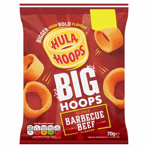 Hula Hoops Big Hoops Barbecue Beef 70g Image