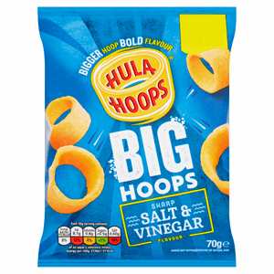 Hula Hoops Big Hoops Salt & Vinegar 70g Image