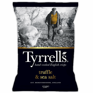 Tyrrells Truffle & Sea Salt Crisps 150g Image