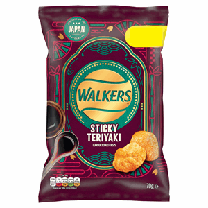 Walkers Sticky teriyaki Crisps 70g Image