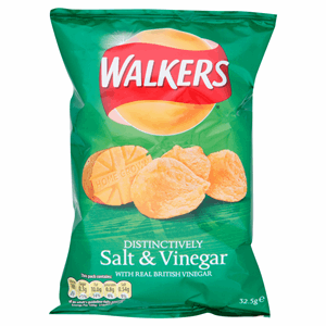 Walkers Salt & Vinegar Crisps 32.5g Image