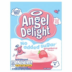 Birds Angel Delight No Added Sugar Strawberry Instant Dessert Mix 47g Image