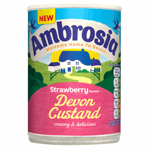 Ambrosia Strawberry Flavour Devon Custard 400g Image