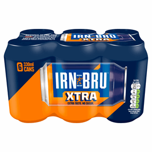 IRN-BRU Xtra No Sugar Cans 6 x 330ml Image