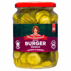 Mrs Elswood Burger Gherkins 670g Image