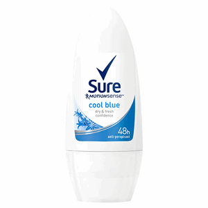 Sure Women Cool Blue Anti-Perspirant Deodorant Roll On 50ml Image