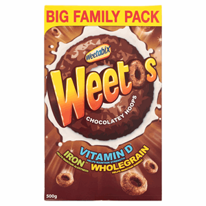 Weetos Chocolatey Hoops 500g Image
