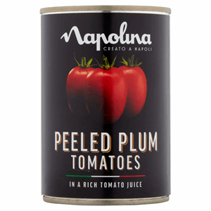 Napolina Peeled Plum Tomatoes in a Rich Tomato Juice 400g Image