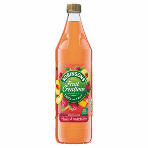 Robinsons Fruit Creations Delicious Peach & Raspberry Squash 1L Image