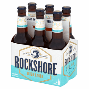 Rockshore Irish Lager Beer 6 x 330ml Bottle Image