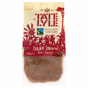 Tate & Lyle Fairtrade Cane Sugar Dark Brown Soft Sugar 500g Image