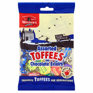 Walker's Nonsuch Assorted Toffees and Chocolate Éclairs 150g Image