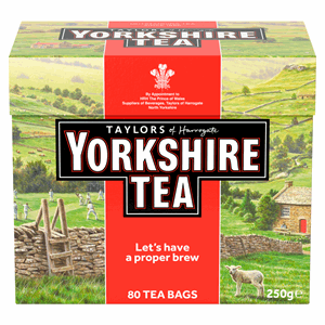 Taylors of Harrogate Yorkshire Tea 80 Tea Bags 250g Image