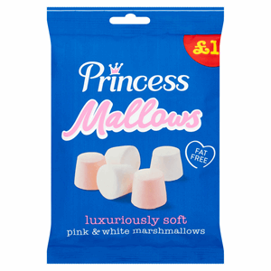 Princess Mallows Pink & White Marshmallows 150g Image