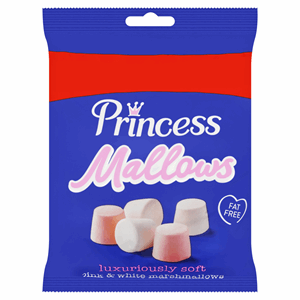 Princess Mallows Pink & White Marshmallows 150g Image