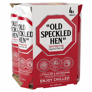 Old Speckled Hen English Pale Ale Cans 4.8% ABV 4 x 500ml Image