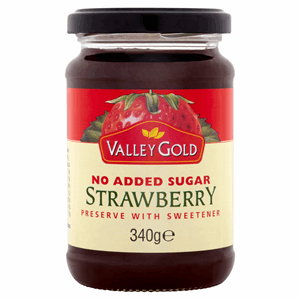 Valley Gold Strawberry Preserve with Sweetener 340g Image