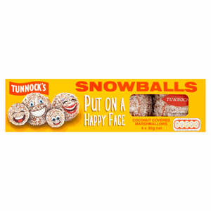 Tunnock's Snowballs Coconut Covered Marshmallows 4 x 30g (120g) Image