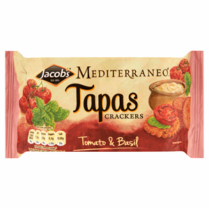 Jacob's Mediterraneo Tapas Crackers Tomato & Basil 105g Image