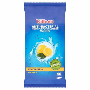 Killeen Anti-Bac Large Wipes Lemon 40s Image