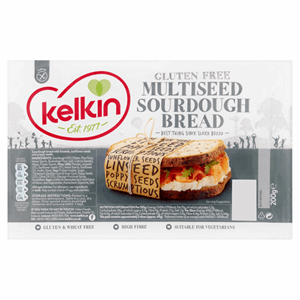 Kelkin Gluten Free Multiseed Sourdough Bread 200g Image