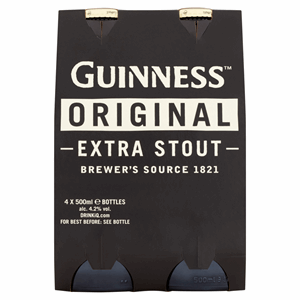Guinness Original Extra Stout 4 x 500ml Image