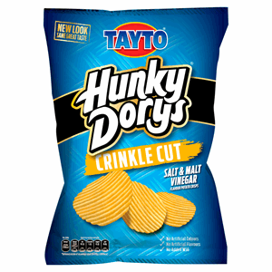 Hunky Dorys Salt & Malt Vinegar Crisps 135g Image