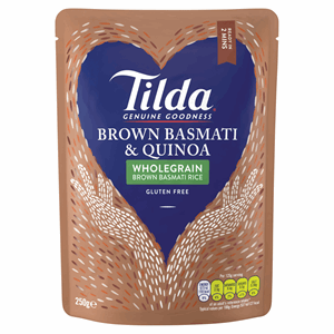 Tilda Brown Basmati & Quinoa Wholegrain Brown Basmati Rice 250g Image